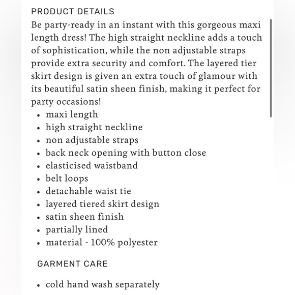 NWOT Petal & Pup Annalise Tiered Maxi Dress - Picture 5 of 15